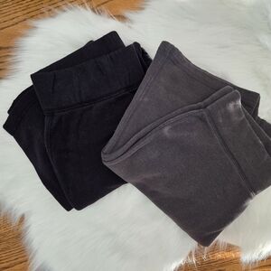 2 pairs ~ Tek Gear Women's Black & Gray Joggers